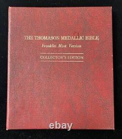 Franklin Mint The Thomason Medallic Bible Collector's Edition. 925 Silver Medals