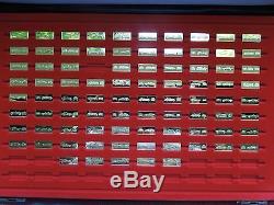 Franklin Mint The Worlds Great Performance Cars 84 of 100 Silver Gold Ingots