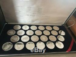 Franklin Mint Treasure Coins Of The Caribbean 25-coin Set Sterling Silver