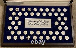 Franklin Mint Treasures of the Louvre 50 Mini Coins Collection Sterling Silver