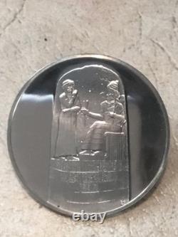 Franklin Mint Treasures of the Louvre Le Code Hammurabi 925 Silver Gr 41 Rare