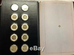 Franklin Mint Treasures of the Louvre Proof Sterling Silver 50-Coin Set