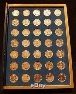 Franklin Mint Treasury Of Presidential 35 Commemorative Sterling Silver Medals
