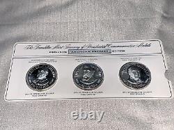 Franklin Mint Treasury Of Presidential Commemorative Medal Set Sterling Silver