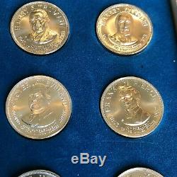 Franklin Mint Treasury Presidential Commemorative 35 Medals Sterling Silver #31D