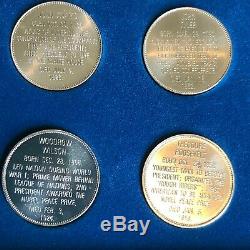 Franklin Mint Treasury Presidential Commemorative 35 Medals Sterling Silver #31D