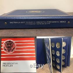 Franklin Mint Treasury Set Of 36 Sterling Presidential Commemorative Medals