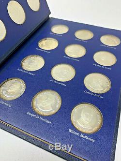 Franklin Mint Treasury of Presidential Commemorative 36 Sterling Medals 19-2895