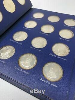 Franklin Mint Treasury of Presidential Commemorative 36 Sterling Medals 19-2895