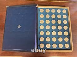 Franklin Mint Treasury of Presidential Commemorative Medals Set Sterling Silver
