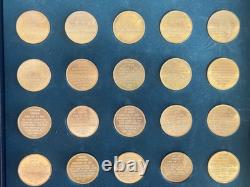 Franklin Mint Treasury of Presidential Commemorative Medals Set Sterling Silver