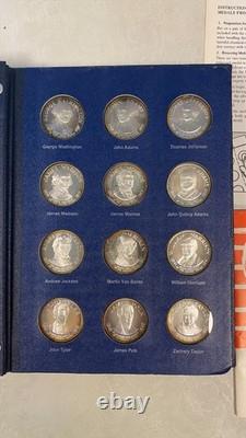 Franklin Mint Treasury of Presidential Commemorative Medals Sterling Silver 36