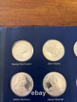 Franklin Mint Treasury of Presidential Profiles Commemorative Medals (36) 1970