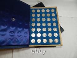 Franklin Mint Treasury of Presidential commemorative Medals 35 pc. Silver. 925