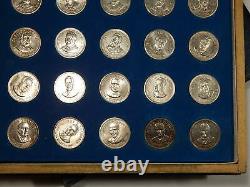 Franklin Mint Treasury of Presidential commemorative Medals 35 pc. Silver. 925