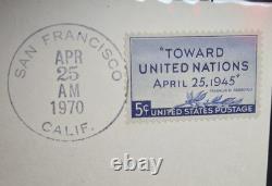 Franklin Mint United Nations 25th Anniversary Sterling Silver Proof Medal 0.925