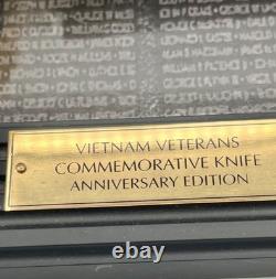 Franklin Mint Vietnam Veterans Commemorative Knife, Anniversary Edition