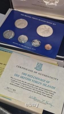 Franklin Mint Virgin Island Proof Set 1975 All New Perfect Condition
