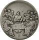 Franklin Mint Vita Christi Jesus The Last Supper 4.1ozt Silver Medal
