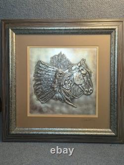 Franklin Mint Westerners Silver Sculptures by Gordon Phillips 1976 Set of 2 Vtg