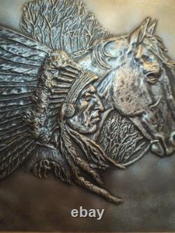 Franklin Mint Westerners Silver Sculptures by Gordon Phillips 1976 Set of 2 Vtg