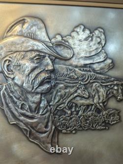 Franklin Mint Westerners Silver Sculptures by Gordon Phillips 1976 Set of 2 Vtg