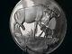 Franklin Mint Wildebeests 1971 2 Oz Proof Silver East African Wild Life Society