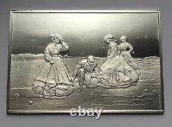 Franklin Mint Winslow Homer's America Croquet Scene 999 Silver Ingot Bar