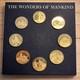 Franklin Mint Wonders Of Mankind Complete Set 24k Gold Plated Sterling Silver