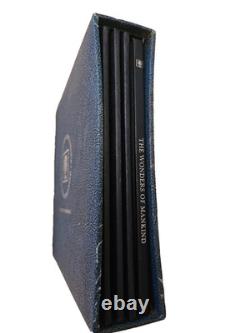 Franklin Mint Wonders of Mankind Sterling Silver Medals Complete Set 25 ozt