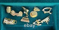 Franklin Mint Wooden Monopoly Game Silver Houses Gold Hotels Gold Tokens, Euc