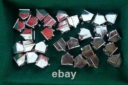 Franklin Mint Wooden Monopoly Game Silver Houses Gold Hotels Gold Tokens, Euc