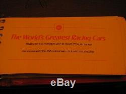 Franklin Mint World's Greatest Racing Cars 75 Sterling Silver Proof Ingots withCOA