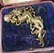 Franklin Mint Year Of The Dragon Brooch 22ct Gold Over Sterling Silver