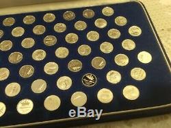 Franklin Mint official signers of declaration mini coin collection in sterling