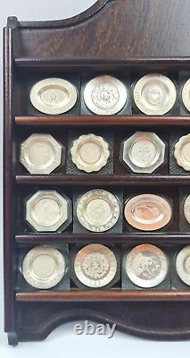 Franklin Mint solid sterling silver Miniature English Plate Collection