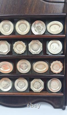 Franklin Mint solid sterling silver Miniature English Plate Collection
