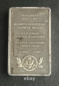 Franklin Pierce. 925 Sterling Silver Art Bar 5000 Grains (11.54 Ounces)