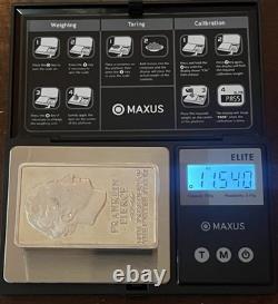 Franklin Pierce. 925 Sterling Silver Art Bar 5000 Grains (11.54 Ounces)