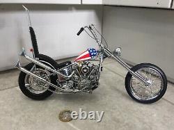 Franklin mint 110 1969 Harley Davidson Easy rider chopper Captain America 112