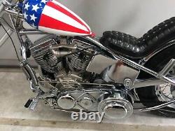 Franklin mint 110 1969 Harley Davidson Easy rider chopper Captain America 112