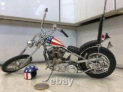 Franklin mint 110 1969 Harley Davidson Easy rider chopper Captain America bike