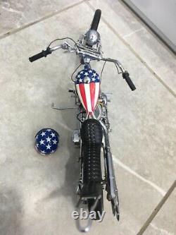 Franklin mint 110 1969 Harley Davidson Easy rider chopper Captain America bike