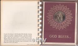 Franklin mint 1969 silver medallic christmas greeting cards Estimated 100gms
