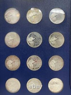 Franklin mint 36 coin Treasury of Presidential Commemorative Medals 1970