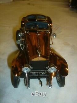 Franklin mint Scale model of a 1921 Rolls Royce silver ghost, Brockman, no box