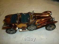 Franklin mint Scale model of a 1921 Rolls Royce silver ghost, Brockman, no box