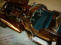 Franklin mint Scale model of a 1921 Rolls Royce silver ghost, Brockman, no box