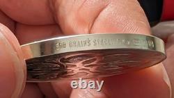 Franklin mint Sterling / COA the love token Proof finish Sterling silver / Box