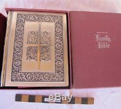 Franklin mint heavy Sterling silver covers family bible King James Version Nice